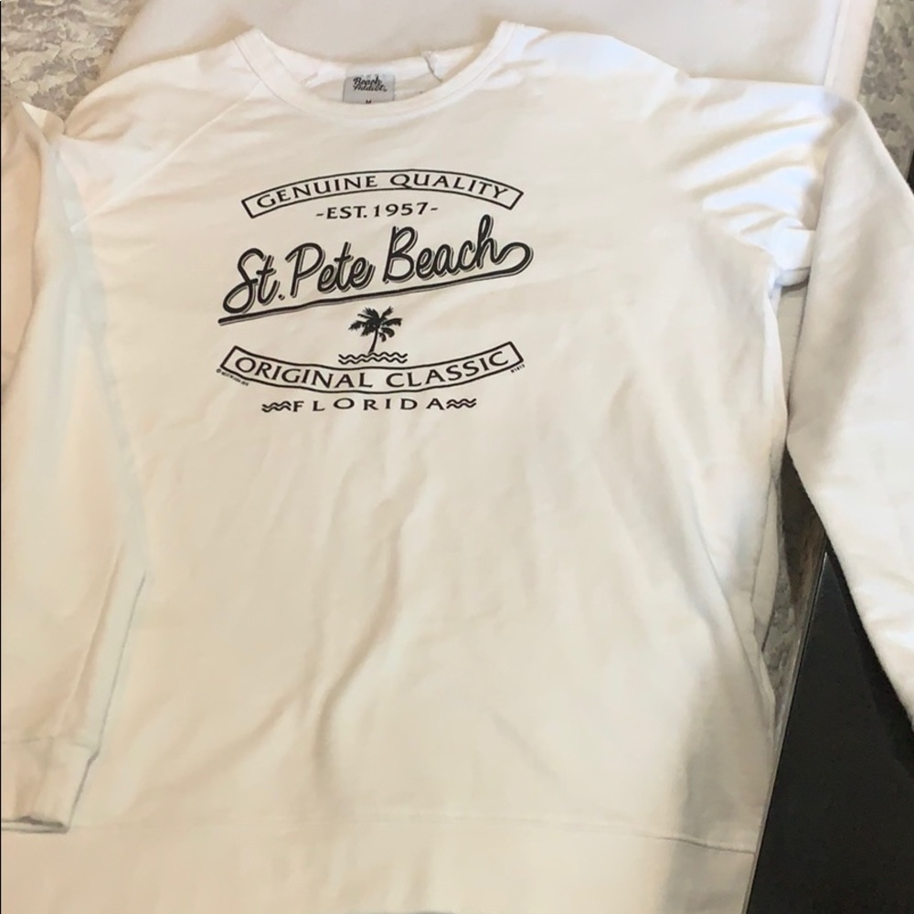 White sweatshirt
